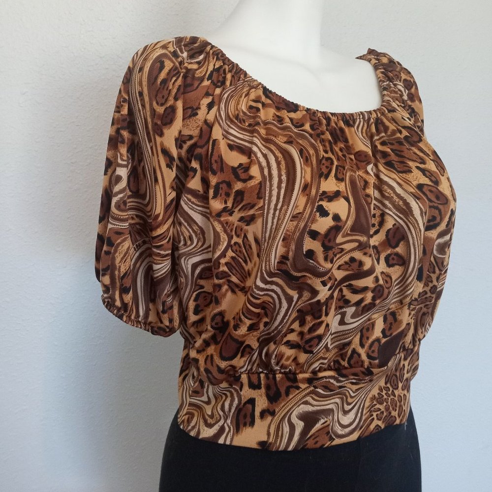 Leopard print blouse